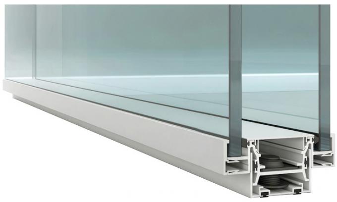 Dźwiękochłonny modem 108 mm HPL aluminiowa przezroczysta szklana ścianka działowa do biura