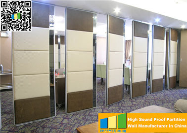Shopping Hall Mall Frameless Sliding Folding Glass Partition Doors With Dupont Roller