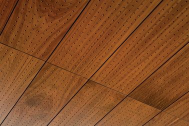 Dostosowane 9 mm MDF drewniane perforowane panele absorpcji akustycznej Eco-Friendly
