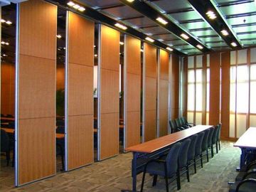 Acoustic Sliding Folding Partition Walls , Anti Noise And Fire Resistant Wall Panels