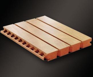 Płyta akustyczna z płyt MDF z rowkowanymi drewnianymi panelami akustycznymi. Materiał ognioodporny ASTM