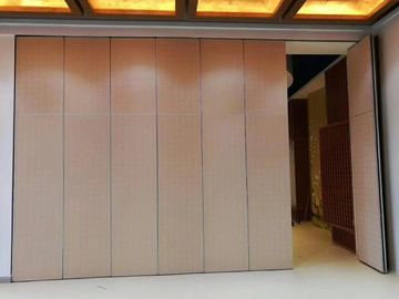 Wewnętrzne położenie Aluminiowe składane ściany działowe dla klasy, szerokość panela 1230 mm