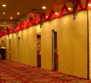 Dźwiękochłonne przesuwne ściany przesuwne Hotelowe Podłoga do sufitu o szerokości 1200 mm