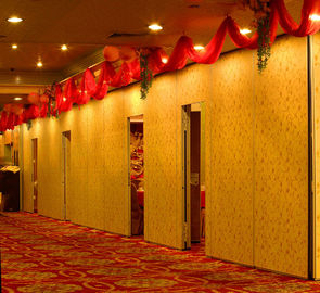 Ognioodporne składane podłogi do sufitu Biura Partycje do pokoju tanecznego Multi Color