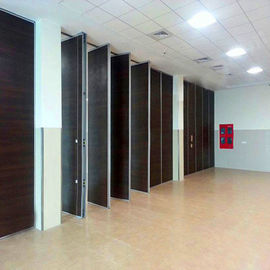 Pu Leather Surface Movable Room Divider / Gymnasium Or Restaurant Partition Wall