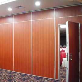 Drewniane dźwiękoszczelne składane ściany działowe biurowe Singapur / ruchome systemy ścian działowych