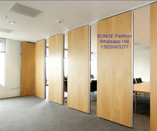 MDF + Aluminiowe ruchome ruchome ścianki działowe / drewniane drzwi harmonijkowe