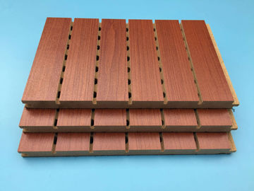 18 mm grubość Drewniany rowkowany panel akustyczny do pokoju muzycznego Łatwy montaż