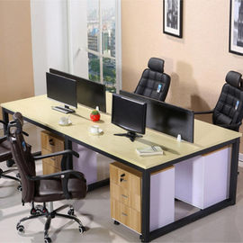 Projekt wnętrz biurka Workstation Partition Fornir wykończenie Standardowy rozmiar