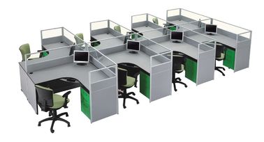 Modular Partition Stolik biurowy 120 stopni dla 3 - 8 osób