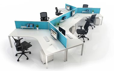 Modular Partition Stolik biurowy 120 stopni dla 3 - 8 osób