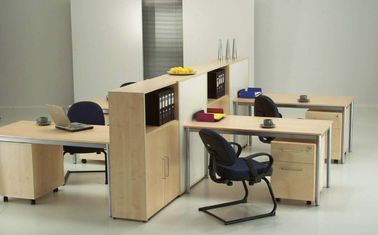 Podział na meble biurowe OEM, 6-osobowa stacja robocza biurowa z kabiną boczną