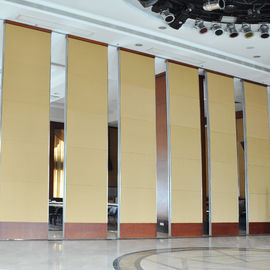Aluminiowe profile Drewniane panele Ruchome ścianki działowe do 3-letniej gwarancji hotelu