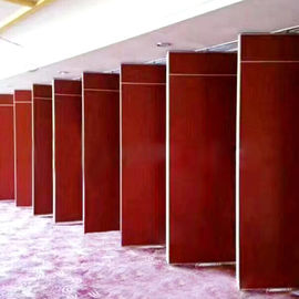 Zwijane ruchome wykończenie MDF Składane akustyczne ściany działowe do hotelu Banquet Hall