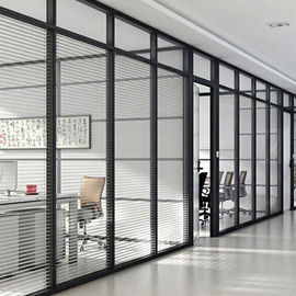 Szkło hartowane Dźwiękoszczelne ścianki działowe ognioodporne Ściany szklane do biura
