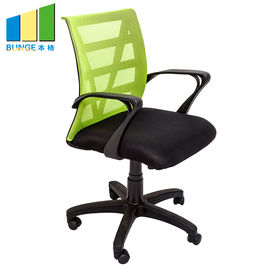 Metalowa rama Wygodne biurowe krzesło siatkowe / krzesło biurowe z nylonowymi kołami