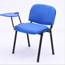 Niebieskie ergonomiczne krzesło biurowe, sala konferencyjna lub krzesło do siedzenia bez kół