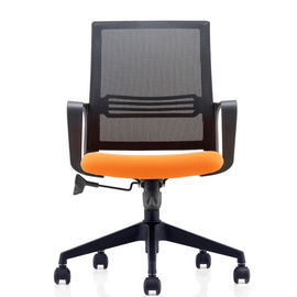 Nowoczesne krzesło z czarnego nylonu z siatki, krzesła obrotowe z meblami biurowymi Mid Back