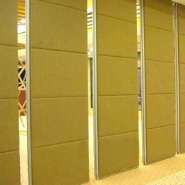 Ruchome aluminiowe panele ścienne z nowoczesnego drewna Office Hotel Przesuwne składane ściany działowe