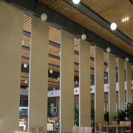 Elastyczny podział pomieszczeń Drewniane dźwiękoszczelne wiszące ruchome ściany działowe