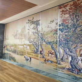 65 MM Nowoczesna ściana przesuwna Diy Malowane ruchome ściany działowe do sali konferencyjnej i biura