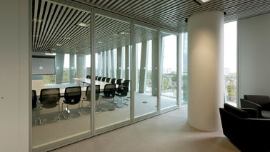 Ruchome ściany działowe Przegroda biurowa ze szkła aluminiowego do centrum konferencyjnego