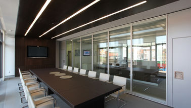 Ruchome ściany działowe Przegroda biurowa ze szkła aluminiowego do centrum konferencyjnego