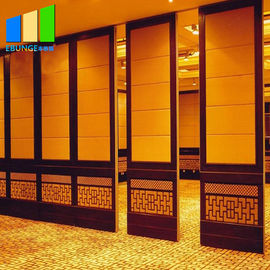 Drewniane akustyczne dzielniki pokoju Przegrody restauracyjne Składane wewnętrzne ruchome ściany