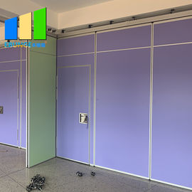 Dźwiękoszczelne ścianki działowe Ściany przesuwane drzwi Aluminiowy dzielnik pokoju dla klasy