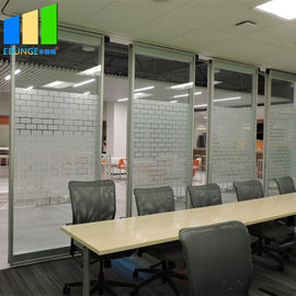 Aluminiowe szklane ścianki działowe składane Zdejmowanie przesuwnych szklanych drzwi