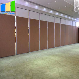 Drzwi harmonijkowe z MDF, dzielone, przesuwne, dzielące pokój VIP Ściany działowe składane z szyną do hotelu