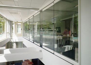 Soudproof Aluminiowa bezramowa szklana ścianka działowa do biura