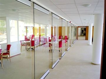 Soudproof Aluminiowa bezramowa szklana ścianka działowa do biura
