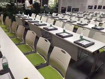EBUNGE Ergonomiczne krzesło biurowe Wielokolorowe krzesło dla gości biurowych do ustawiania w stosy do pokoju konferencyjnego