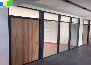 Przegroda biurowa EBUNGE Modułowa aluminiowa ścianka działowa z hartowanego szkła o pełnej wysokości do wyposażenia biura