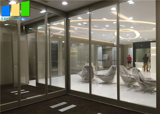 Ebunge Szkło biurowe Modułowa przegroda aluminiowa Rama szklana dźwiękoszczelna do pomieszczeń biurowych
