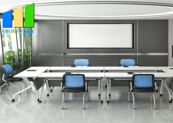 Regulowane składane stoły konferencyjne do układania w stosy Biurowe stoły szkoleniowe