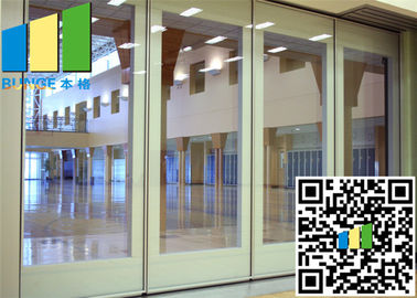 3.35 Inch Paired Sliding Folding Glass Room Partitions Singapore