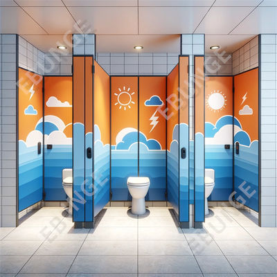 Wysoka odporność na uderzenia i ognioodporność ściany rozdzielczej toalety publicznej