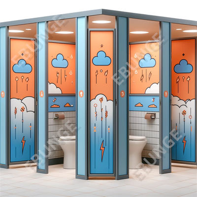 Wysoka odporność na uderzenia i ognioodporność ściany rozdzielczej toalety publicznej