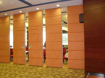 Dźwiękoszczelne akustyczne składane ruchome ściany działowe Drzwi przesuwne z tkaniny