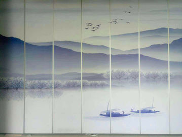 Wysokość powierzchni panelu melaminowego 5m Rozdzielacze pomieszczeń akustycznych na salę konferencyjną / składaną ścianę działową