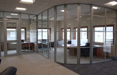 Składane szklane ścianki działowe zewnętrzne i wewnętrzne do biura / fabryki