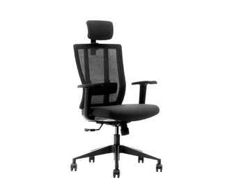 Czerwony / czarny ergonomiczny fotel biurowy z ramionami do 10-letniej gwarancji Call Center