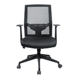 Wysokie oparcie czarne krzesło biurowe / ergonomiczne krzesło obrotowe z zagłówkiem