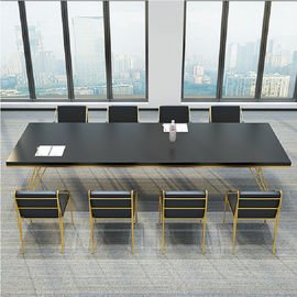 Niestandardowy stół konferencyjny z prostokąta melaminowego dla 10 osób