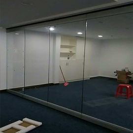 Ruchoma ścianka działowa Składana szklana bezramowa ścianka ze szkła aluminiowego