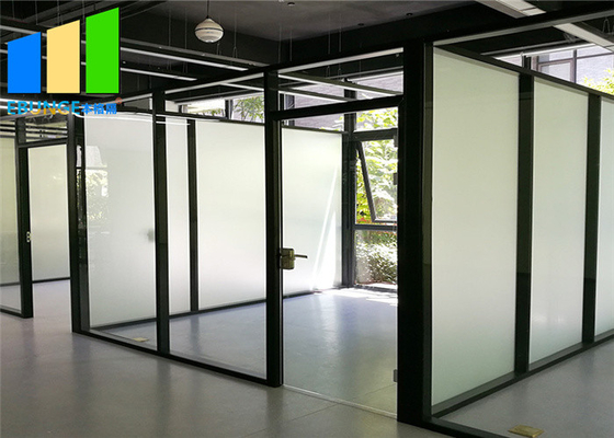 Aluminiowa hartowana przegroda ze szkła biurowego Wnętrze komercyjne Przenośne ściany biurowe