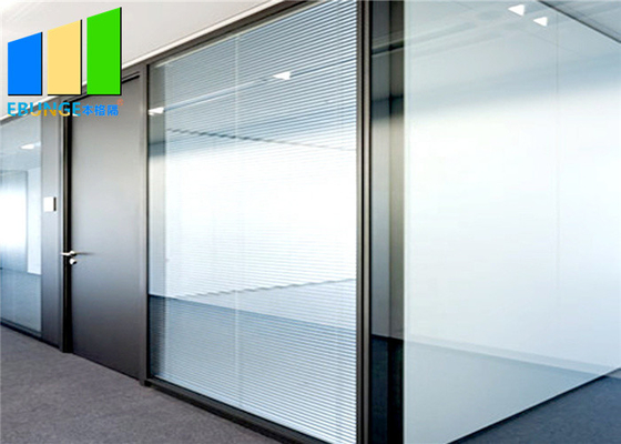 Dostosowana aluminiowa rama biurowa Demontowalna szklana przegroda o pełnej wysokości