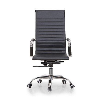 Nowoczesne krzesło biurowe z wysokim oparciem ze skóry PU, obrotowa regulacja regulacji
